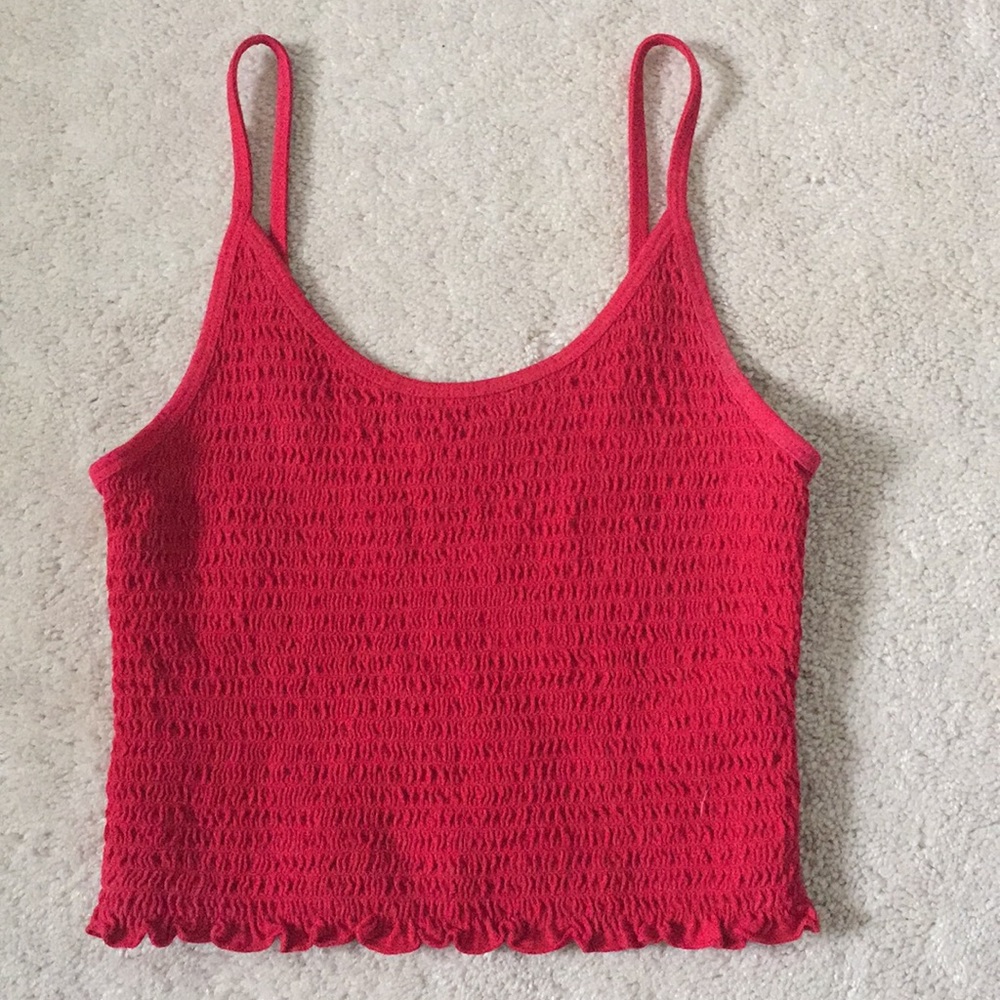 Red tank top